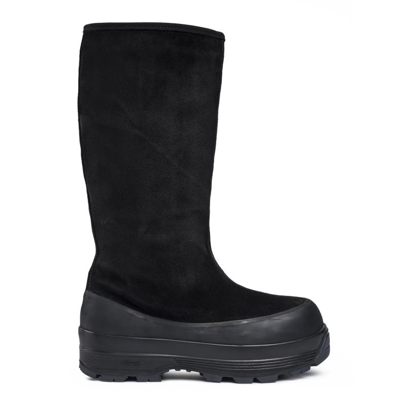 Alta Badia Shearling Black Suede W